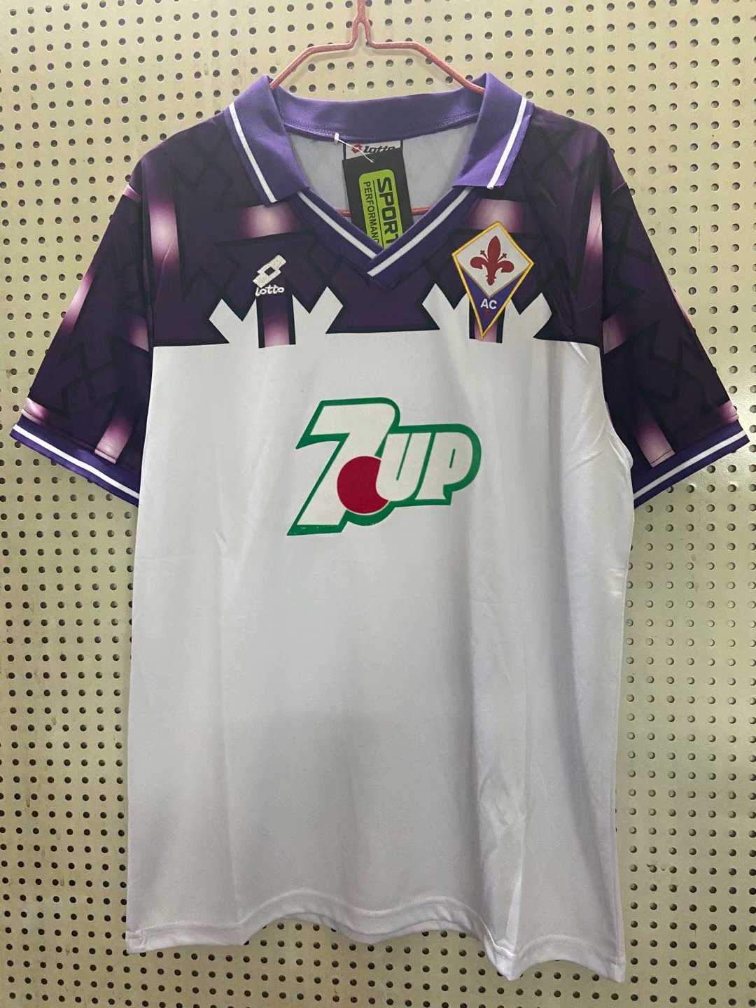 1992-1993 ACF Fiorentina Retro Away Mens Soccer Jersey Replica 